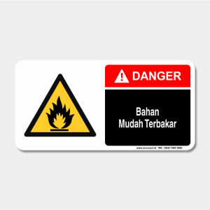 Rambu Bahaya - Bahan Mudah Terbakar