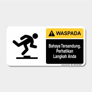 Rambu  Waspada - Bahaya Tersandung