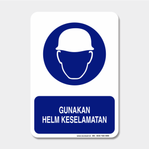 Rambu  Kewajiban - Gunakan Helm Keselamatan