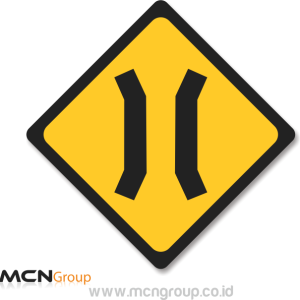 Rambu Lalu Lintas Jembatan Atau Penyempitan Jembatan