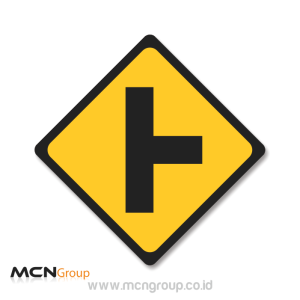 Rambu Lalu Lintas Persimpangan Tiga Sisi Kanan