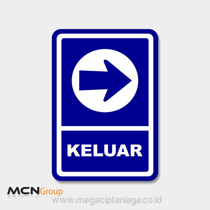 Rambu keluar sebelah kanan