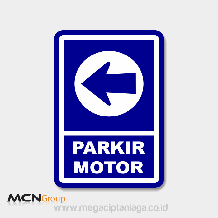 Rambu Parkir motor sebelah kiri