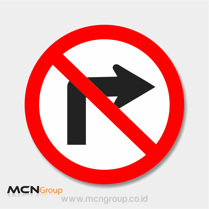 Rambu Lalu Lintas Dilarang Belok Kanan