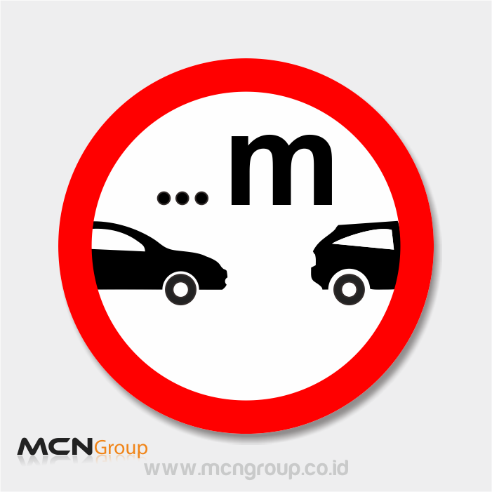 Rambu Lalu Lintas Dilarang Mendekati Kendaraan Di Depannya