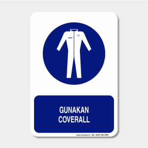 Rambu  Kewajiban - Gunakan Coverall